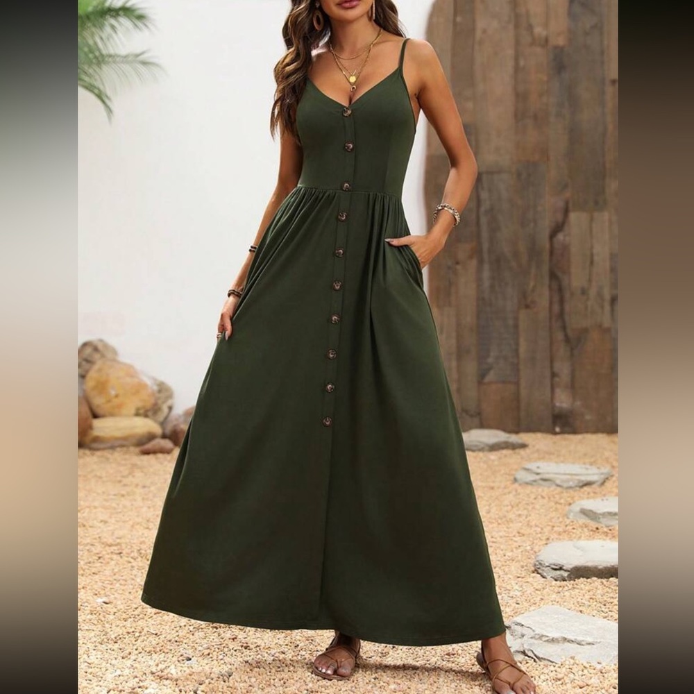Cami V-Neck Casual Dress